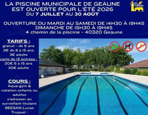 Piscine Municipale de Geaune &agrave; Geaune. photo 1